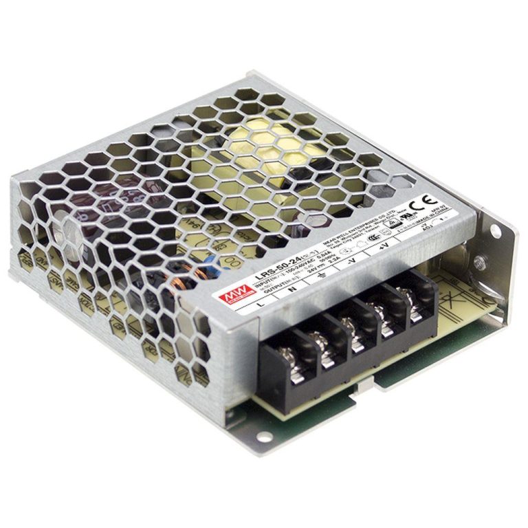 LRS-50-48 – Fonte Chaveada 50W 85-264VCA/120-373VCC Saída 48VCC/1.1A – MEAN WELL