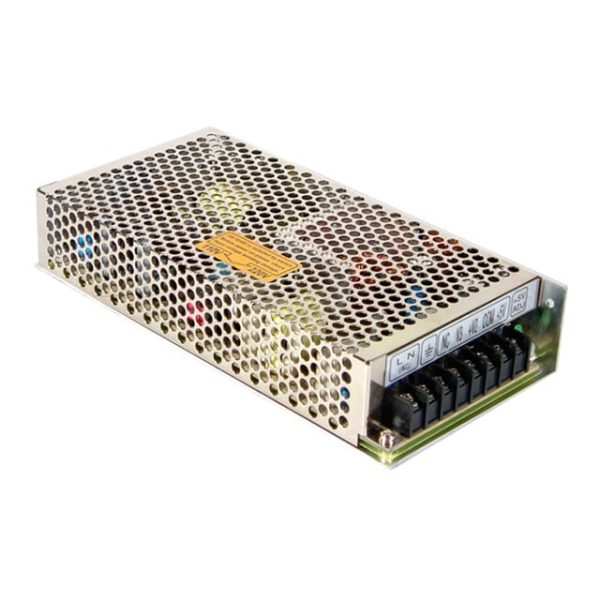 RID-125-2405 - Fonte Chaveada Fechada 125W 88-132 VCA/176-264VCA/248-373VCC Saídas 24V-4.6A/5V-3A - MEAN WELL