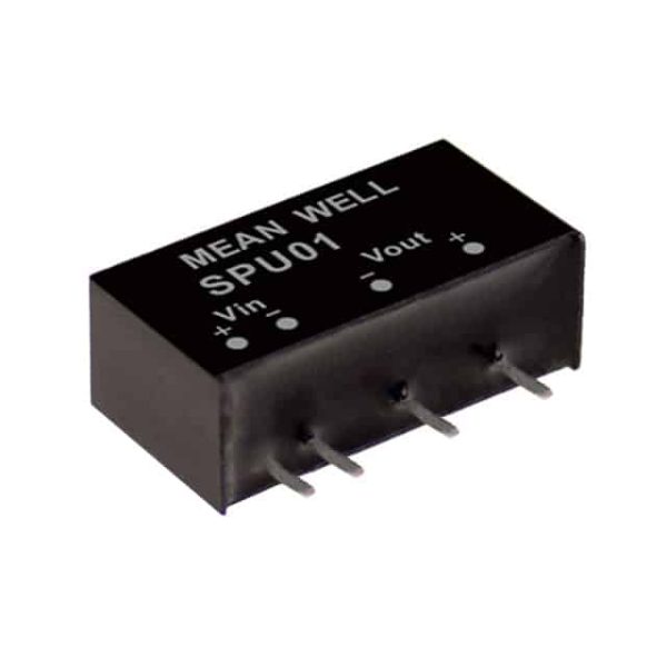 SPU01M-12 - Conversor CC/CC Módulo 1W 10,8V-13,2V Saída 12V-0.084A - MEAN WELL