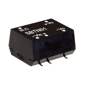 SBTN01N-12 - Conversor CC/CC Módulo 1W 21,6V-26,4V Saída 12V-0.084A - MEAN WELL