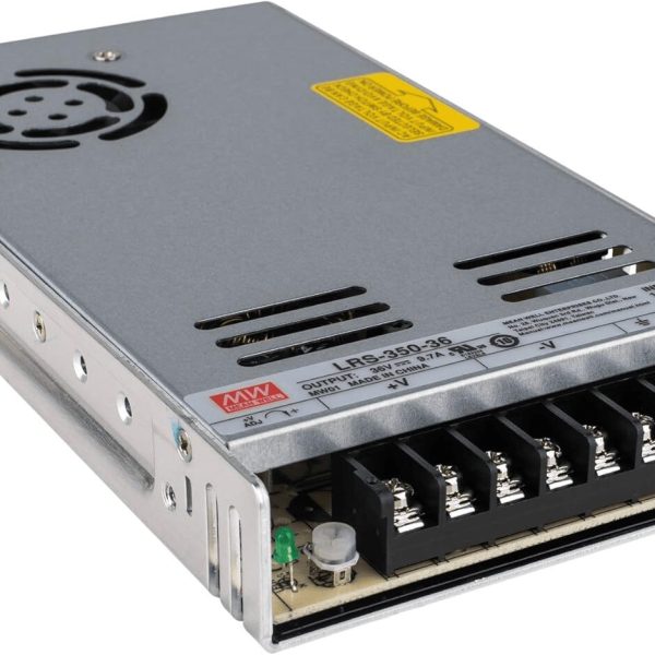 LRS-350-36 - Fonte Chaveada 350W 90-264VCA/240-370VCC Saída 36VCC/9,7A - MEAN WELL