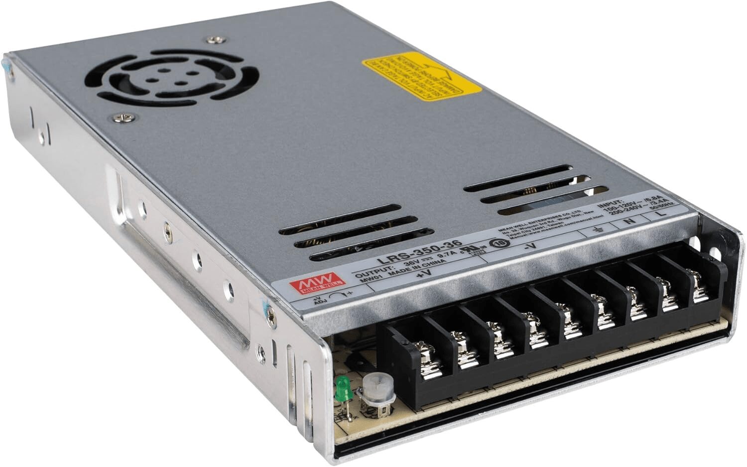 LRS-350-36 - Fonte Chaveada 350W 90-264VCA/240-370VCC Saída 36VCC/9,7A - MEAN WELL 1 63904f89148a3e90bad5c0d625ce9a3e