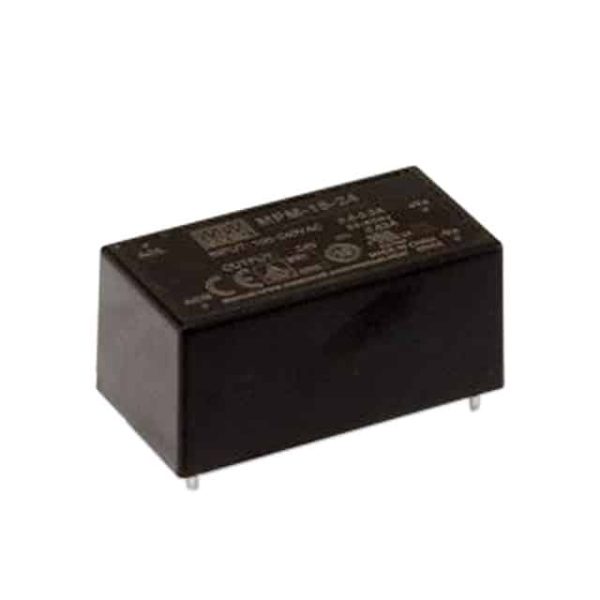 MPM-15-5 - Fonte Chaveada Fechada 15W 80-264VCA Saída 5V-3A - MEAN WELL