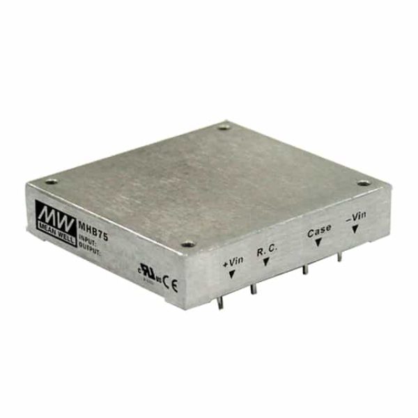 MHB75-48S24 - Conversor CC/CC Módulo 75W 36V-75V Saída 24V-3.13A - MEAN WELL