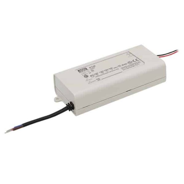 PCD-60-1750B - Driver LED 60W 180-295VCA Saída 20-34V 1,75A - MEAN WELL