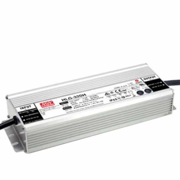 HLG-320H-12AB - Driver LED 264W 100-305VCA/142-431VCC Saída 12V 22A - MEAN WELL