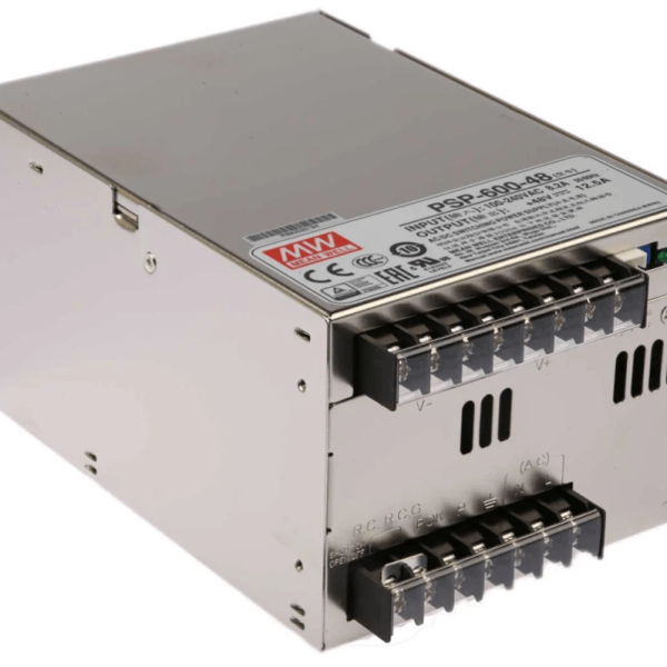 PSP-600-48 - Fonte Chaveada 600W 88-264VCA/124-370VCC Saída 48VCC/12.5A - MEAN WELL