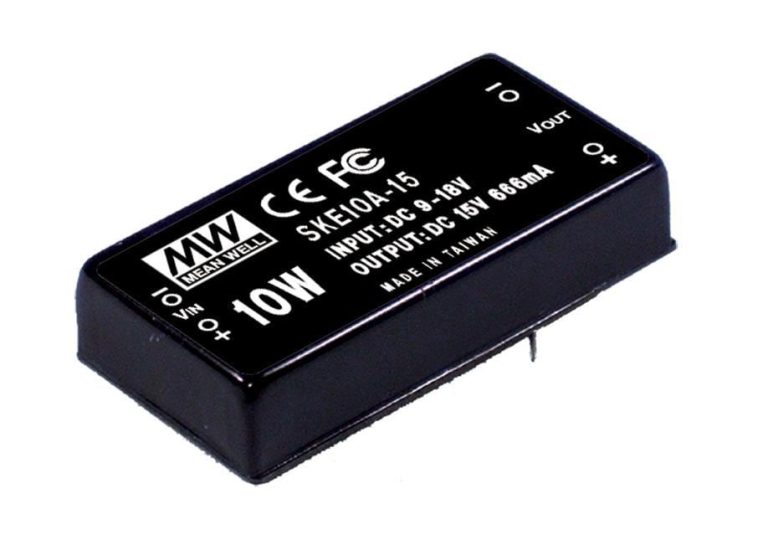 SKE10C-24 – Conversor CC/CC c/ Isolação 10W 36-75V Saída 24V-0.42A – MEAN WELL
