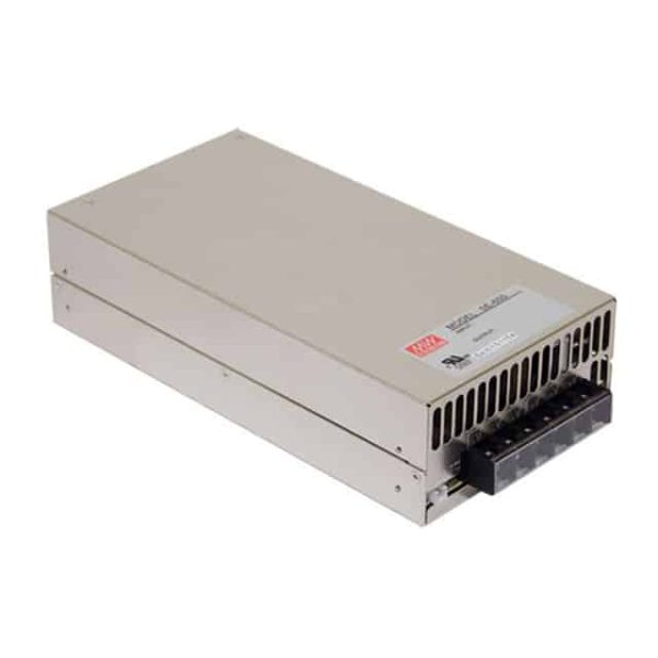 SE-600-48 - Fonte Chaveada Fechada 600W 90-132VCA/180-264VCA/254-370VCC Saída 48V-12.5A - MEAN WELL