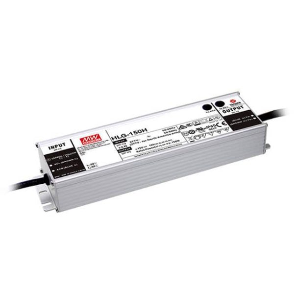 HLG-150H-48A - Driver LED 154W 100-305VCA/142-431VCC Saída 43-53V 3,2A - MEAN WELL