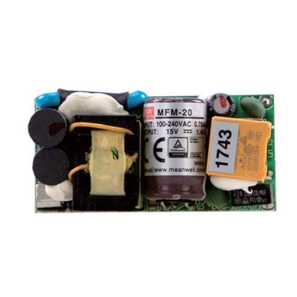 MFM-20-3.3 - Fonte Chaveada Aberta 15W 80-264VCA Saída 3,3V-4,5A - MEAN WELL