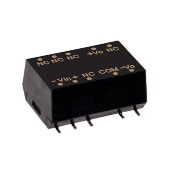 DETN02N-12N - Conversor CC/CC Módulo 1.99W 21,6V-26,4V Saída +/-12V-0.083A - MEAN WELL