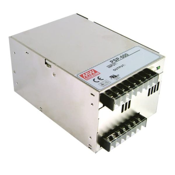 PSP-600-13.5 - Fonte Chaveada Fechada 601W 88-264VCA/124-370VCC Saída 13,5V-44.5A - MEAN WELL