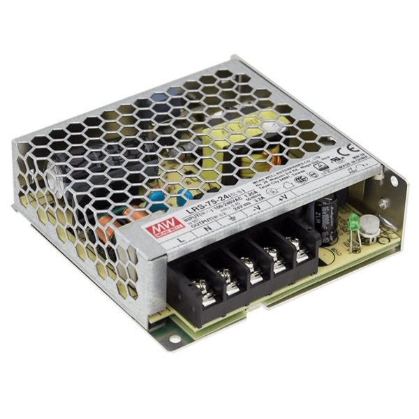 LRS-75-12 - Fonte Chaveada 75W 85-264VCA/120-373VCC Saída 12VCC/6A - MEAN WELL