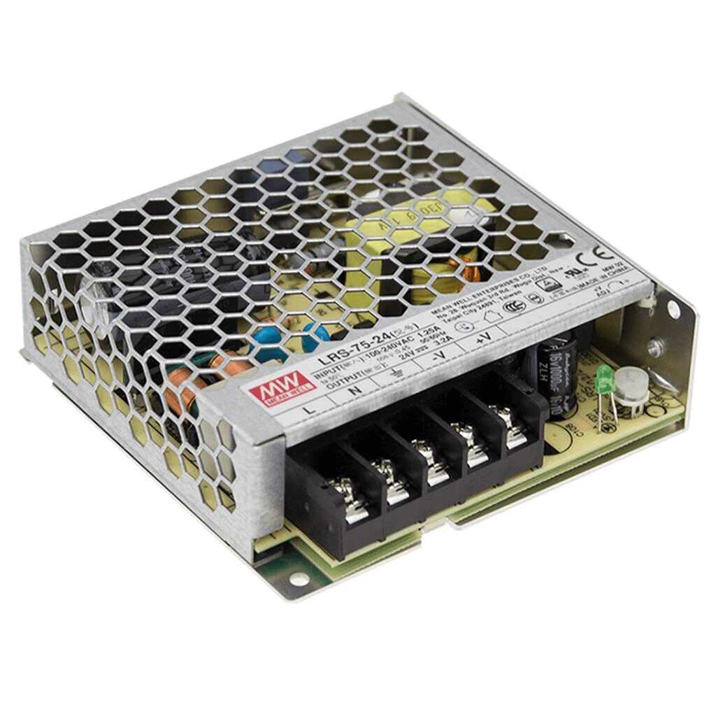 LRS-75-12 - Fonte Chaveada 75W 85-264VCA/120-373VCC Saída 12VCC/6A - MEAN WELL 1 80caaa646bb6b9f74842e24bb7241d82