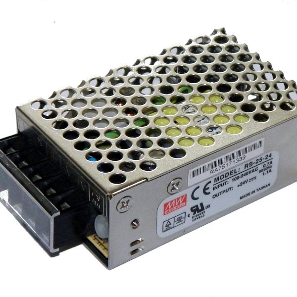 RS-25-24 - Fonte Chaveada 25W 88-264VCA/125-373VCC Saída 24VCC-1.1A - MEAN WELL