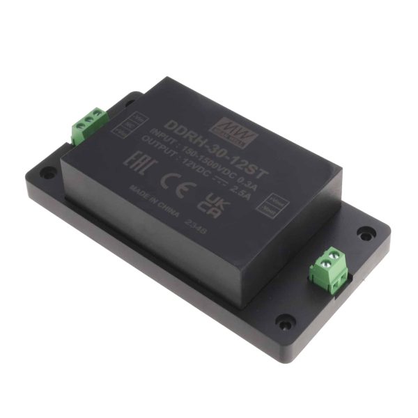 DDRH-30-12ST - Conversor CC/CC Fechado 30W 150V-1500V Saída 12V-2.5A - MEAN WELL
