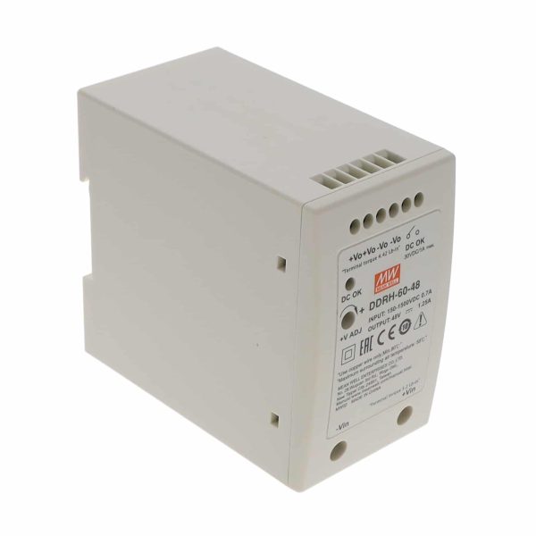 DDRH-60-48 - Conversor CC/CC Fechado 60W 150V-1500V Saída 48V-1.25A - MEAN WELL