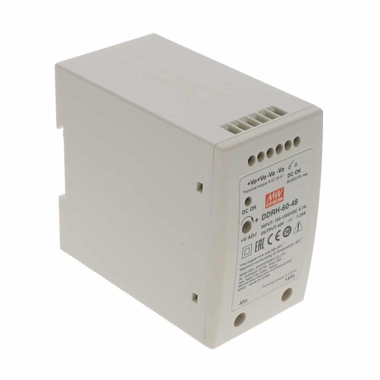 DDRH-60-48 – Conversor CC/CC Fechado 60W 150V-1500V Saída 48V-1.25A – MEAN WELL