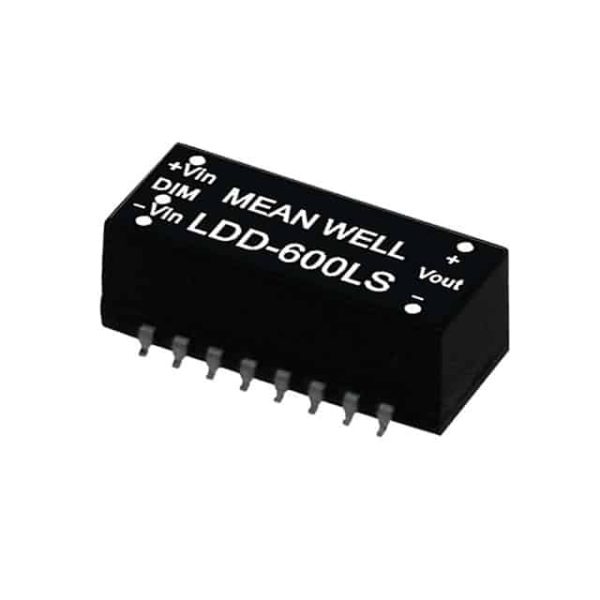 LDD-600LS - Driver LED - 9-32VCC Saída 2-28V 0.6A - MEAN WELL