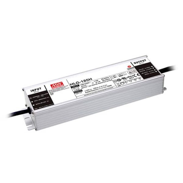 HLG-185H-20B - Driver LED 186W 100-305VCA/142-431VCC Saída 20V 9,3A - MEAN WELL
