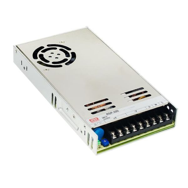 RSP-320-27 - Fonte Chaveada Fechada 321W 88-264VCA/124-370VCC Saída 27V-11.9A - MEAN WELL
