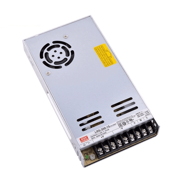 LRS-350-15 – Fonte Chaveada 350W 90-264VCA/240-370VCC Saída 15VCC/23,2A – MEAN WELL