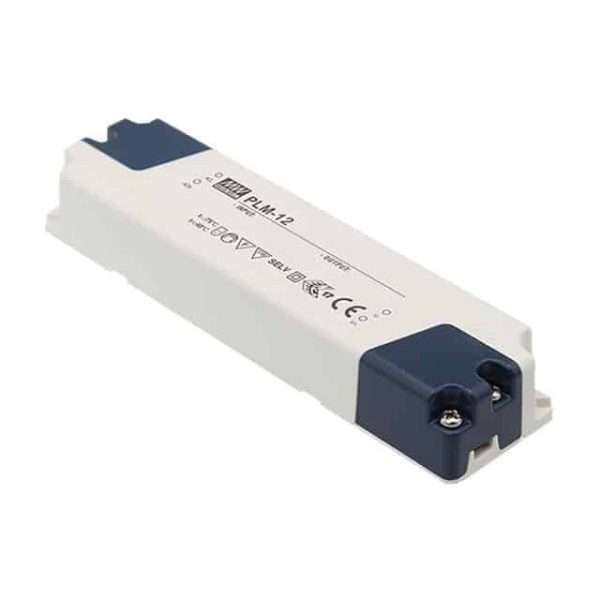 PLM-12-500 - Driver LED 12W 110-295-VCA/156-416 VCC Saída 15-24V 0.5A - MEAN WELL