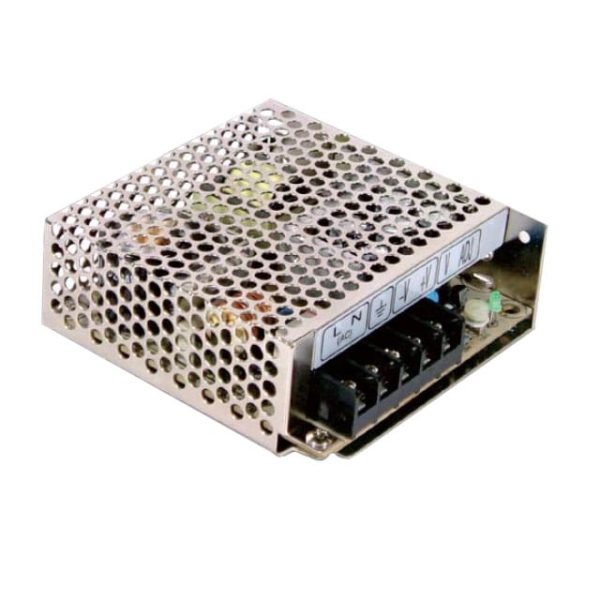 RS-50-15 - Fonte Chaveada Fechada 51W 88-264VCA/125-373VCC Saída 15V-3.4A - MEAN WELL