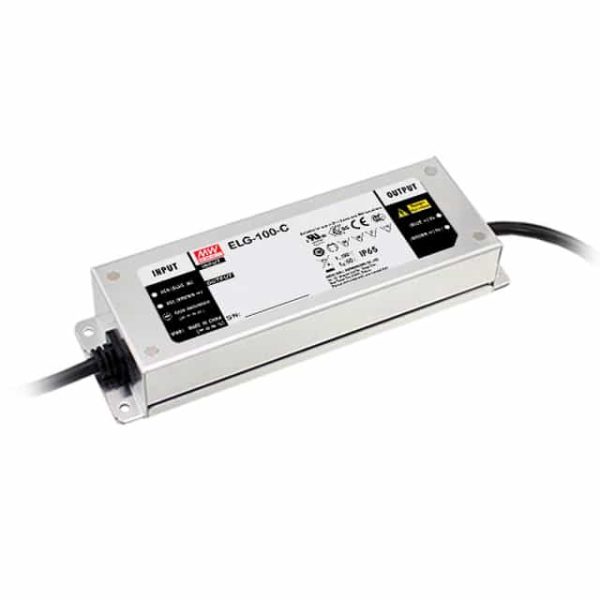 ELG-100-C1050 - Driver LED 100W 100-305VCA/142-431VCC Saída 48-85V 1,05A - MEAN WELL
