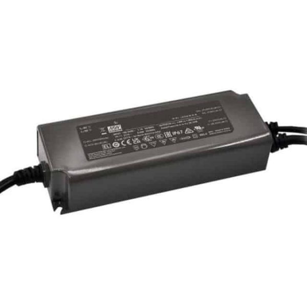 PWM-200-24KN - Driver LED 200W 100-305-VCA/142-431 VCC Saída 24V 8,3A - MEAN WELL