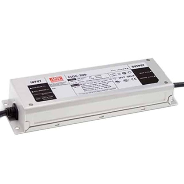 ELGC-300-H-AB - Driver LED 256W 100-305VCA/142-431VCC Saída 29-58V 5,6A - MEAN WELL