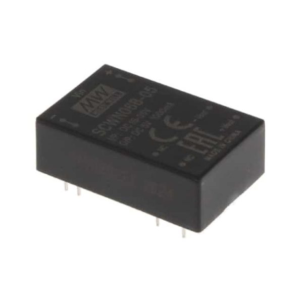 SCWN06B-05 - Conversor CC/CC Módulo 5W 18V-36V Saída 5V-1A - MEAN WELL