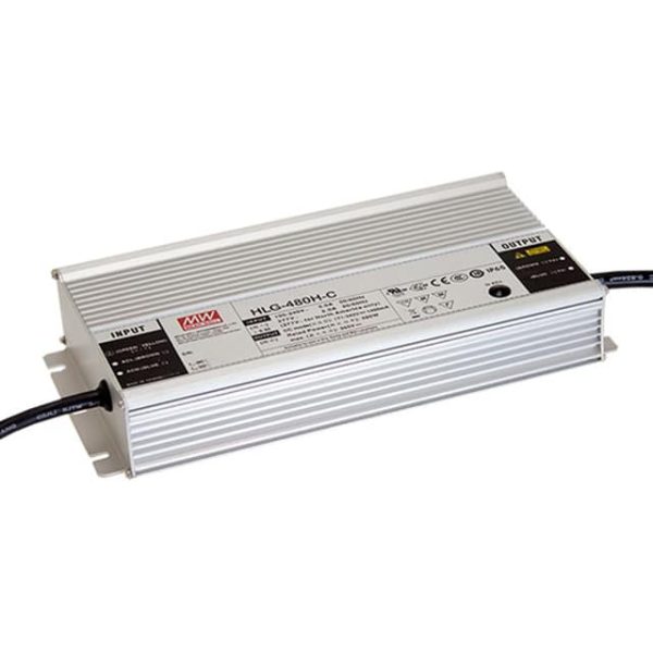HLG-480H-C1400B - Driver LED 480W 100-305VCA/142-431VCC Saída 171-343V 1,4A - MEAN WELL
