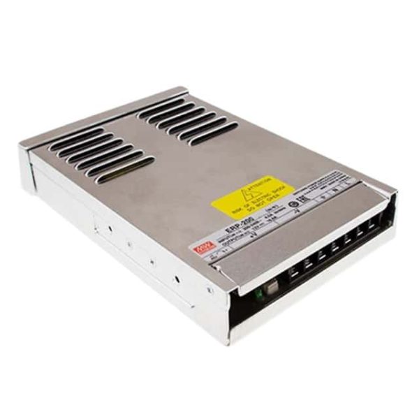 ERP-200-12 - Fonte Chaveada Fechada 202W 180-264VCA/254-370VCC Saída 12V-16.8A - MEAN WELL