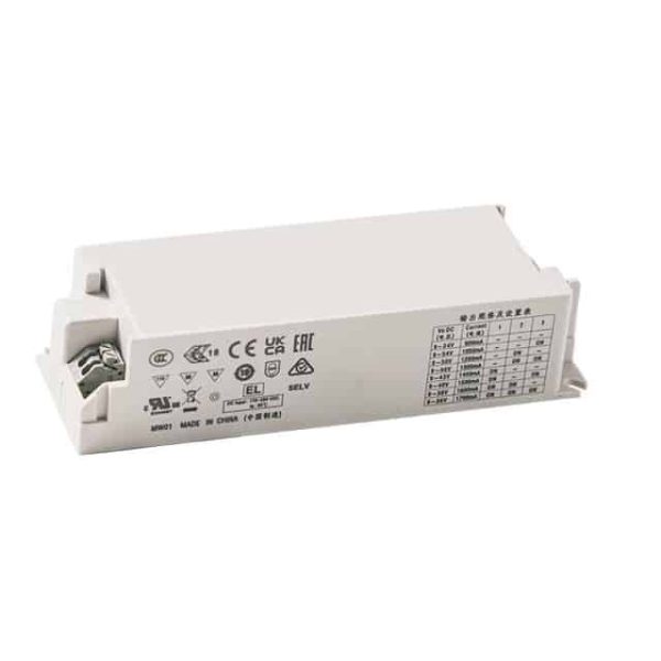 XLC-60-24-S - Driver LED 60W 100-305VCA/142-431VCC Saída 24V 2,5A - MEAN WELL