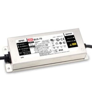 ELG-75-C350D2 - Driver LED 75W 100-305VCA/142-431VCC Saída 107-214V 0.35A - MEAN WELL