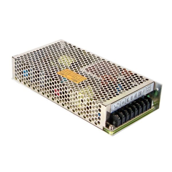RT-125B - Fonte Chaveada Fechada 132W 88-132 VCA/176-264VCA/248-373VCC Saídas 5V-12A/12V-5A/-12V-1A - MEAN WELL