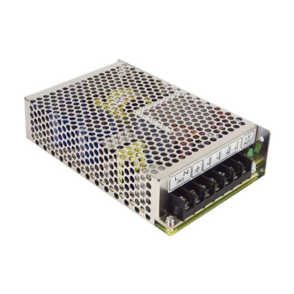 RT-85B - Fonte Chaveada Fechada 88W 88-264VCA/125-373VCC Saídas 5V-8A/12V-3.5A/-12V-0.5A - MEAN WELL