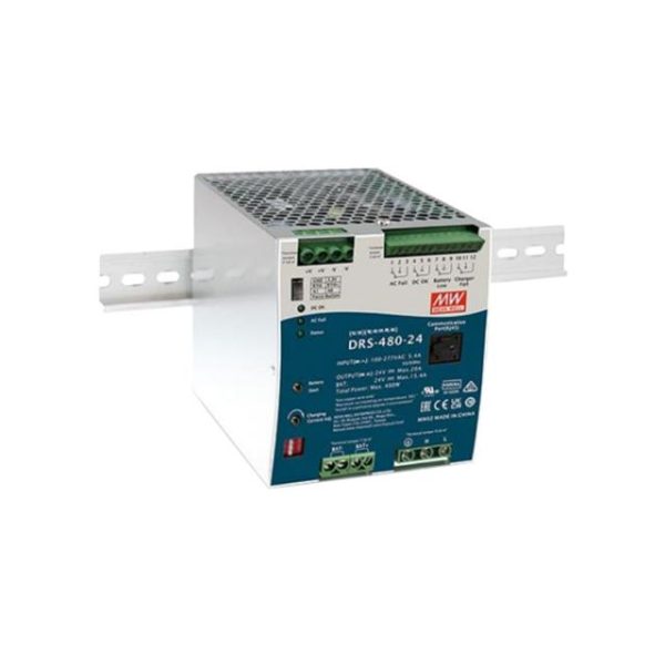 DRS-480-36 - Fonte Chaveada DIN 479W 90-305VCA/127-431VCC Saída 36V-13,3A - MEAN WELL