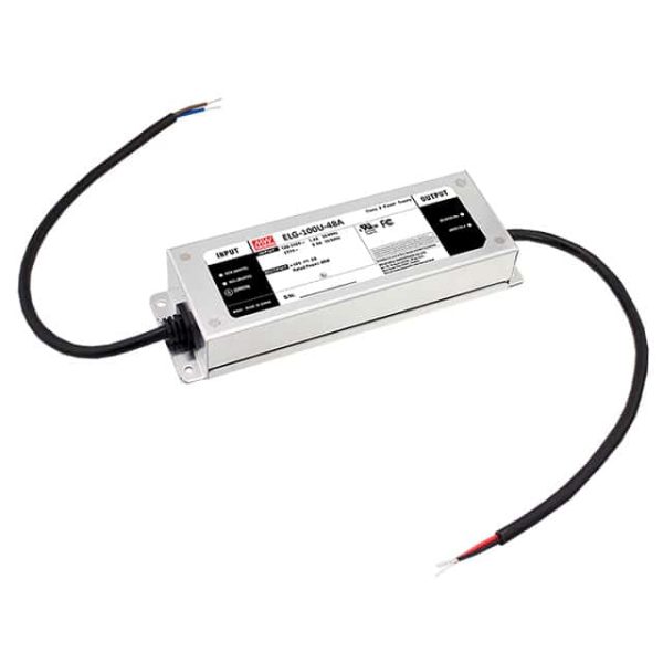 ELG-100U-48 - Driver LED 96W 100-305VCA/142-431VCC Saída 48V 2A - MEAN WELL
