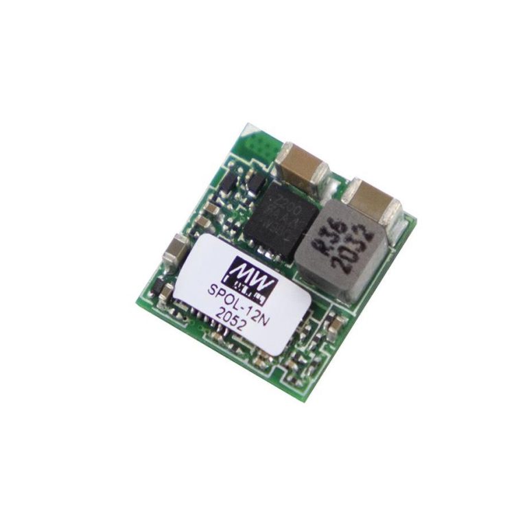 SPOL-12N – Conversor CC/CC Módulo 66W 3V-14,4V Saída 0,6 a 5,5V-12A – MEAN WELL