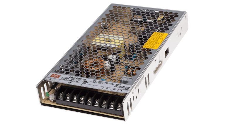 LRS-200-15 – Fonte Chaveada 200W 85-264VCA/240-370VCC Saída 15VCC/14A – MEAN WELL