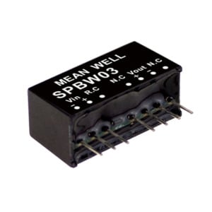 SPBW03G-05 - Conversor CC/CC Módulo 3W 18V-75V Saída 5V-0.6A - MEAN WELL