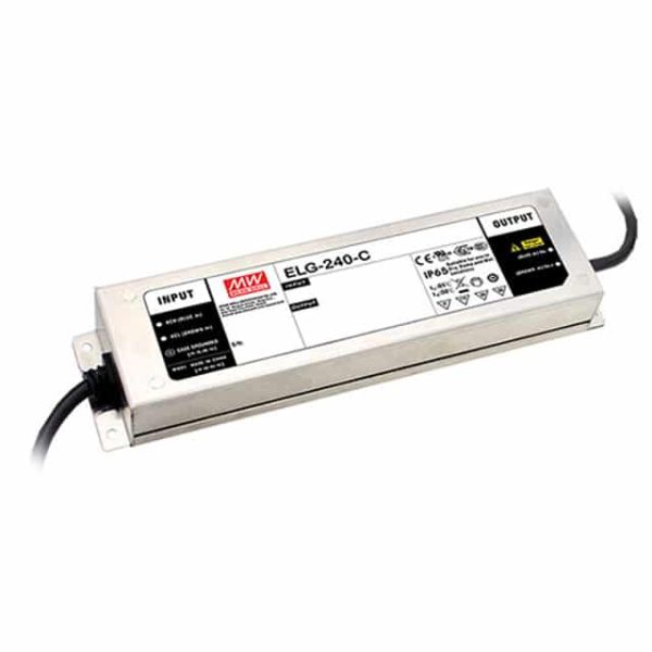 ELG-240-C2100 - Driver LED 242W 100-305VCA/142-431VCC Saída 57-114V 2,1A - MEAN WELL