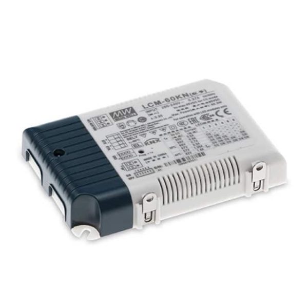 LCM-60KN - Driver LED 60W 180-295VCA/254-392VCC Saída 2-90V 0.5A-1,4A - MEAN WELL