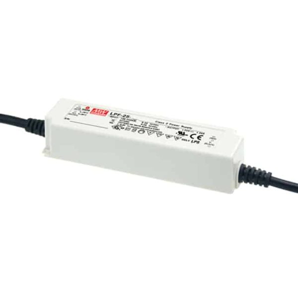 LPF-25-36 - Driver LED 25W 90-305VCA/127-431VCC Saída 19,8-36V 0.7A - MEAN WELL