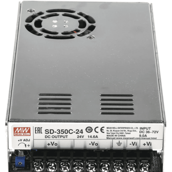 SD-350C-24 - Conversor CC/CC Chassi c/ Isolação 350W 36-72V Saída 24V-14.6A - MEAN WELL