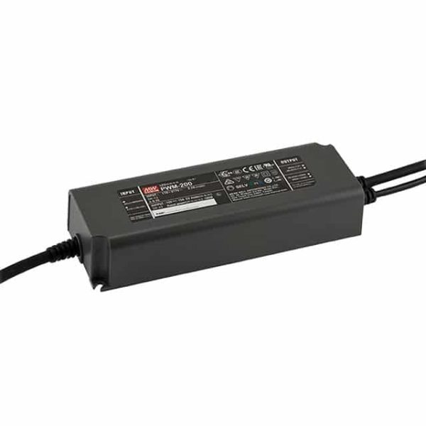 PWM-200-12DA2 - Driver LED 200W 100-305-VCA/142-431 VCC Saída 12V 15A - MEAN WELL