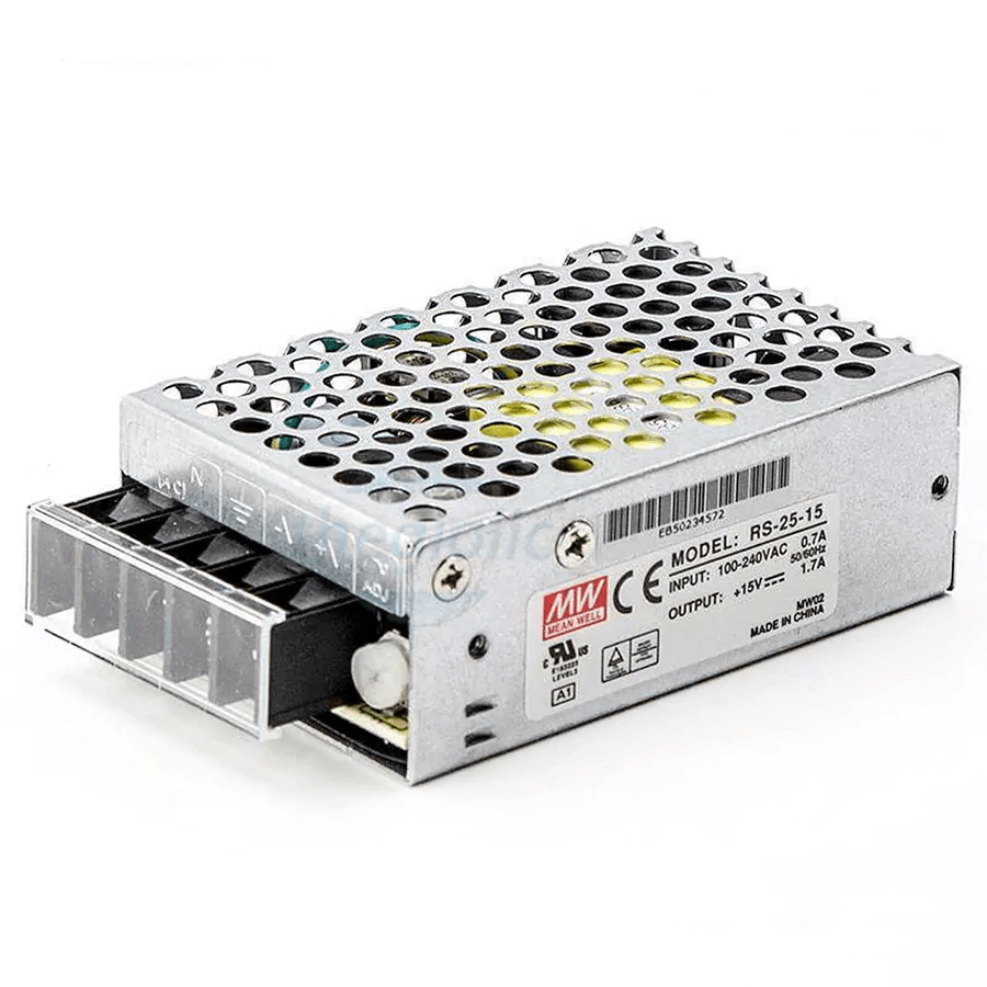 RS-25-15 - Fonte Chaveada 25W 88-264VCA/125-373VCC Saída 15VCC-1.7A - MEAN WELL 1 c9d3cbdffa664f2f0714a5d08802be5f